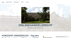 Desktop Screenshot of onlinehandelsrecht.com